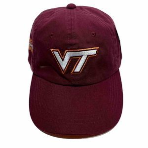 Virginia Tech Hokies 2007 ACC Champions Maroon Adjustable Strap Back Hat Cap